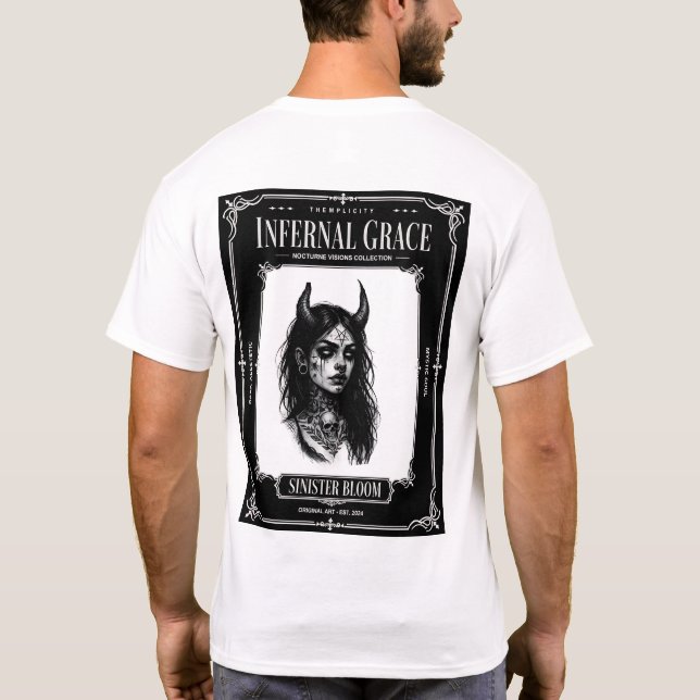 Camiseta Infernal Grace Sinister Bloom (Reverso)