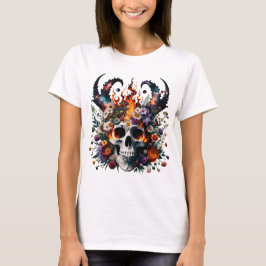Camiseta Inferno Bloom Skull