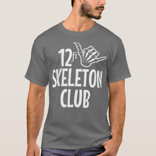 Camiseta Inferno de Halloween gigante del Skeleton Club de 
