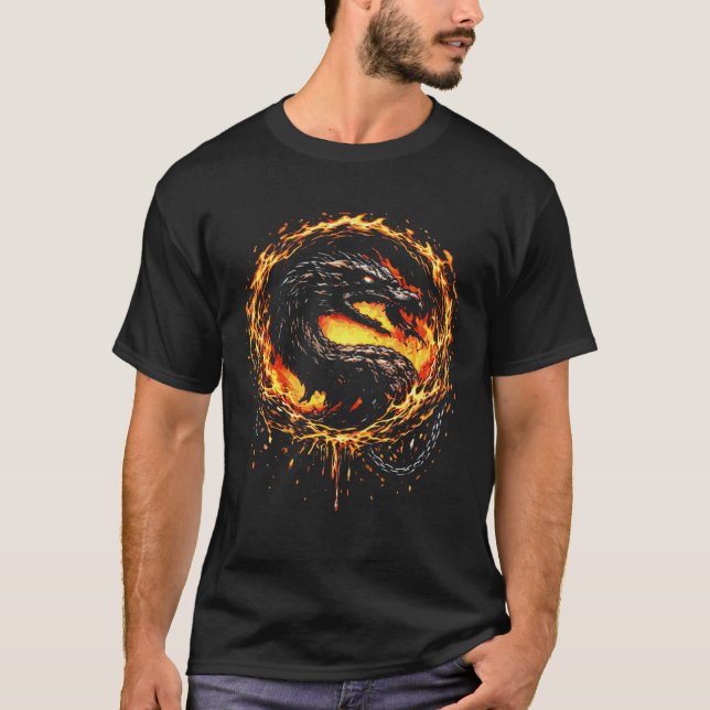 Camiseta Inferno Dragon Combat Emblem (Anverso)