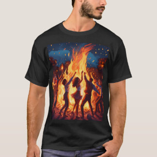 Camiseta "Inferno encendido" "Llamas de pasión" "desatino