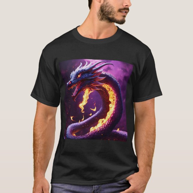 Camiseta Inferno Guardian: El poderoso dragón (Anverso)