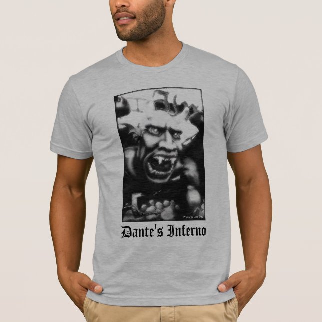 Camiseta inferno para adultos de Dante (Anverso)