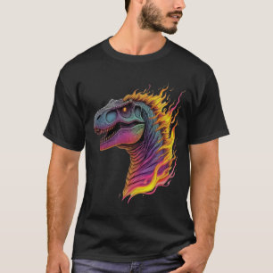 Camiseta Inferno Rex: Llamas fuertes