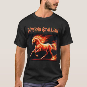Camiseta Inferno Stallion: Feroy diseño de caballos negros