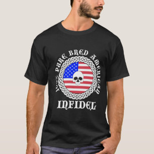 Camiseta Infiel americano criado puro del 100%