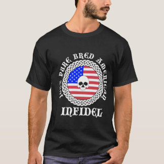 Camiseta Infiel americano criado puro del 100%