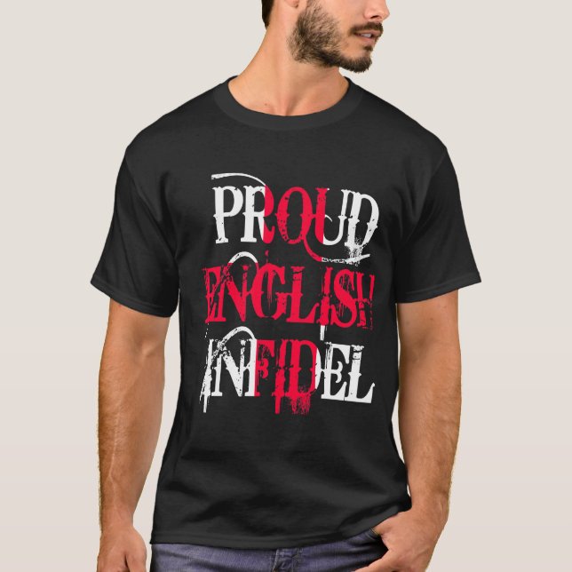Camiseta Infiel británico orgulloso (Anverso)