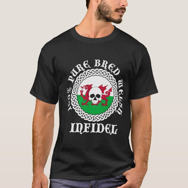 Camiseta Infiel criado puro del 100% Galés (Anverso)