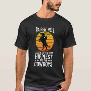 Camiseta Infierno De Raisin Con Los Hippies Y Los Vaqueros