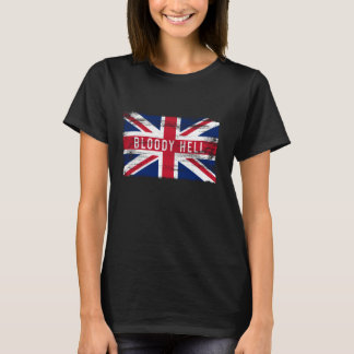 Camiseta Infierno de sangre Graciosa jerga británica Orgull