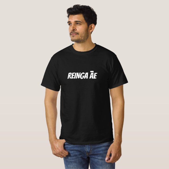 Camiseta infierno sí en maorí - reinga āe (Anverso completo)