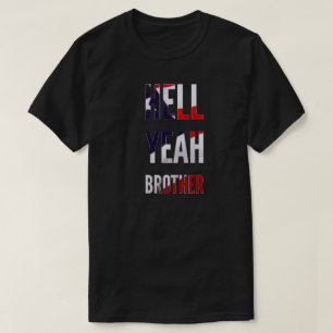 Camiseta Infierno Sí Hermano Bandera Americana