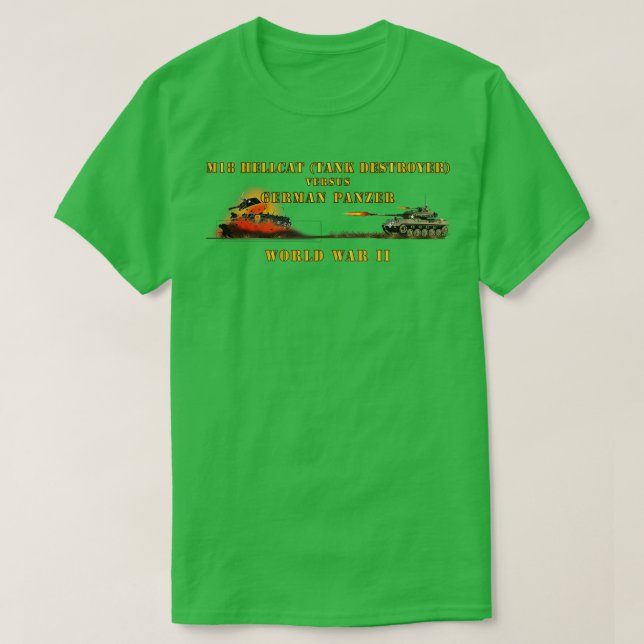 Camiseta InfiernoCat de la Segunda Guerra Mundial M18 que m (Diseño del anverso)