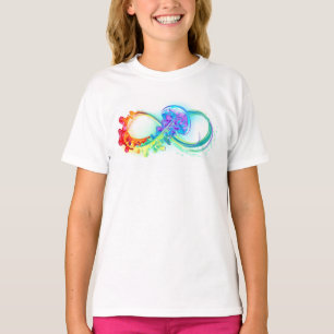 Camiseta Infinidad con las medusas del arcoiris
