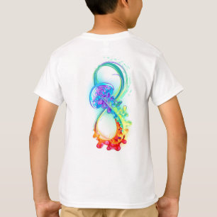 Camiseta Infinidad con las medusas del arcoiris