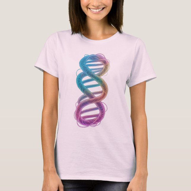 Camiseta Infinidad del ADN del arcoiris (Anverso)