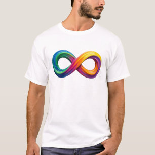 Camiseta Infinita Arcoíris Colorida
