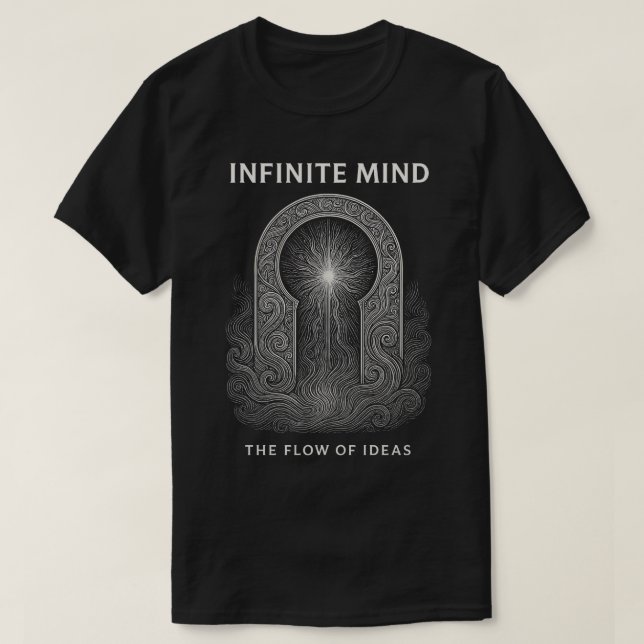 Camiseta INFINITE MIND – The Flow of Ideas (Diseño del anverso)
