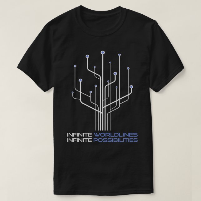 Camiseta Infinite Wordlines Time Traveller Time Machine Tim (Diseño del anverso)