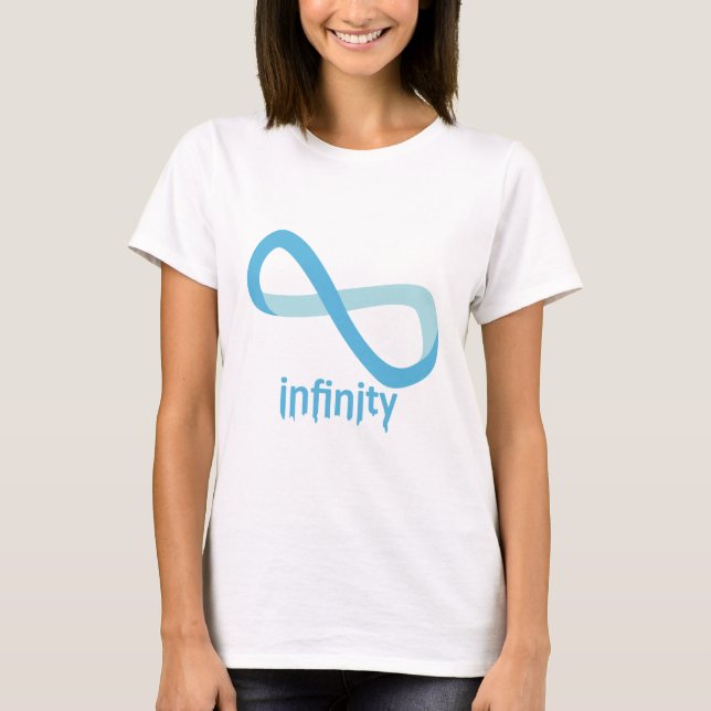 Camiseta Infinito azul claro (Anverso)