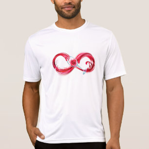 Camiseta Infinito con vino Rojo