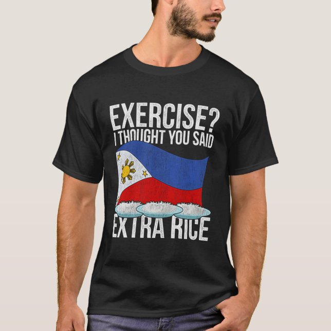 Camiseta Infinito Pinoy Extra Rice Patrimonio Filipino de F (Anverso)