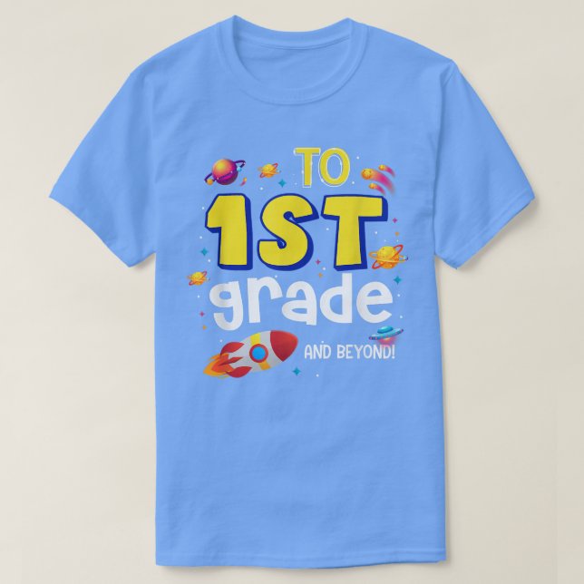 Camiseta Infinito Y Más Allá De Volver A La Escuela De Prim (Diseño del anverso)