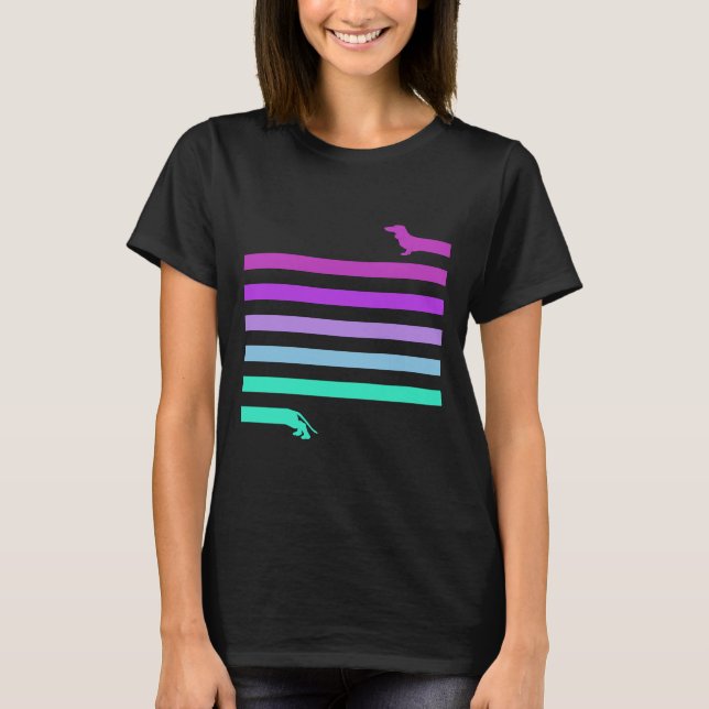 Camiseta Infinity Dachshund Guay Neon Muy Long Dachshund L (Anverso)
