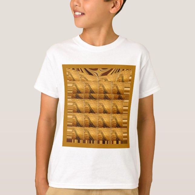 Camiseta Infinity Golden Giraffe Animal Motiart Print (Anverso)