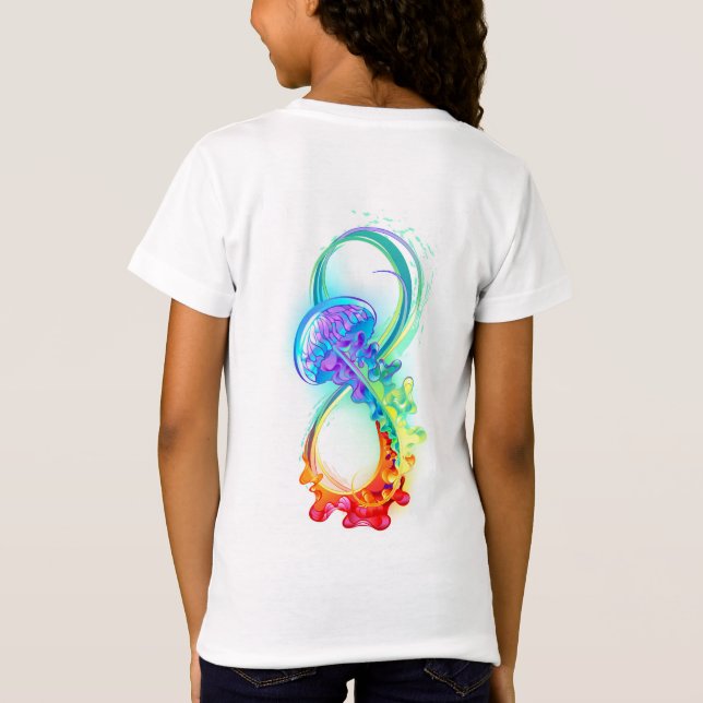 Camiseta Infinity with Rainbow Jellyfish (Reverso)