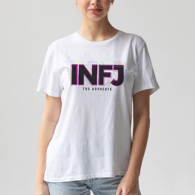 Camiseta INFJ Etiqueta de introducción MBTI Personalidad Ti (Subido por el creador)