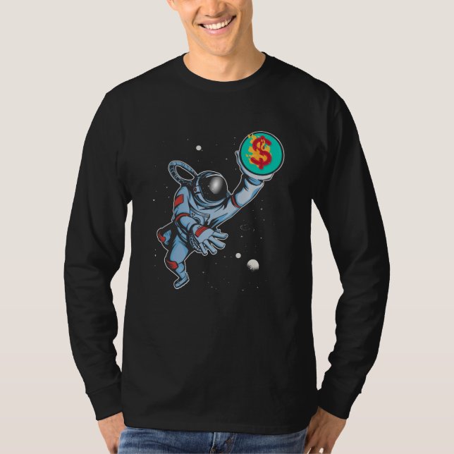 Camiseta Inflación al astronauta de la luna (Anverso)