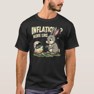 Camiseta Inflación divertida de la pascua de huevos