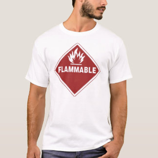 Camiseta inflamable