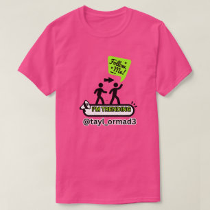CAMISETA INFLUENCER DE VLOG REAL UNISEX NEGRO ROSA