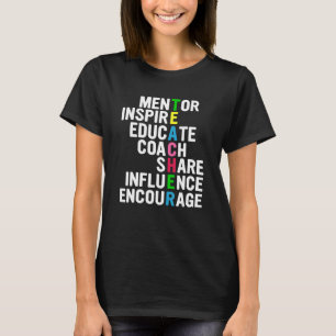 Camiseta influencia compartir educar alentar mentor inspira