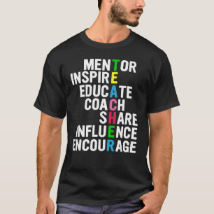 Camiseta influencia compartir educar alentar mentor inspira