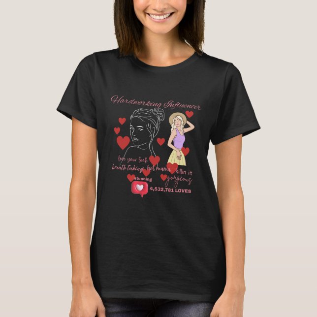 Camiseta Influencia de trabajo duro (Anverso)