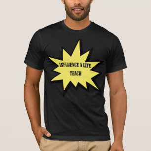 Camiseta Influir en una vida Enseñar Agradecimiento a maest