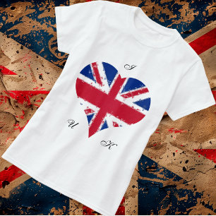Camiseta Influye la bandera británica de la Unión británica
