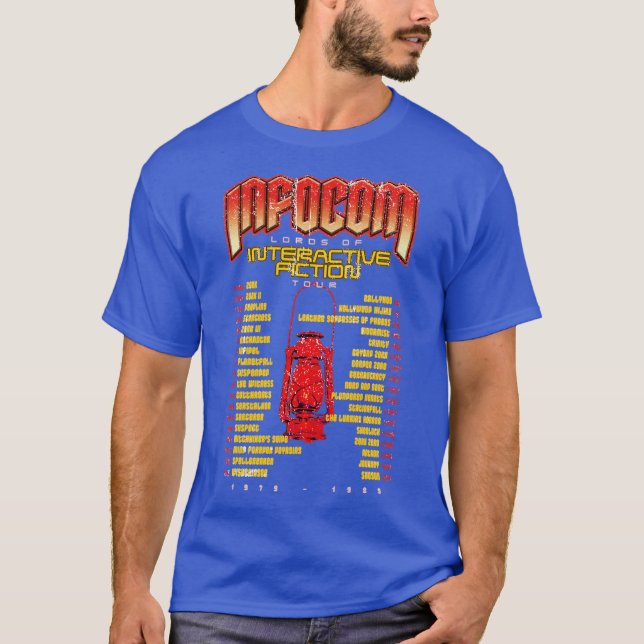 Camiseta Infocom Señores de la Ficción Interactiva (Anverso)