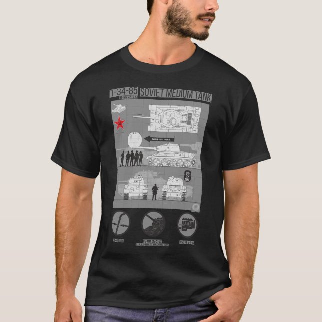 Camiseta Infografía T 34 85 (Anverso)