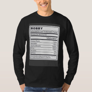 Camiseta Información de Bobby y Hechos Innegables