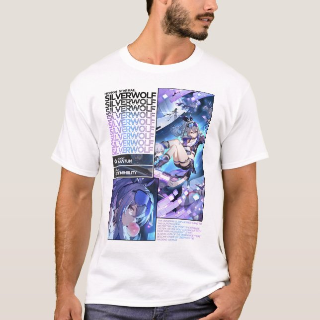 Camiseta Información de caracteres de Silverwolf - Ferrocar (Anverso)