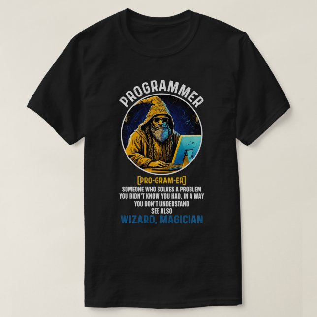 Camiseta Información de codificación de definición de progr (Diseño del anverso)