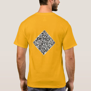 Camiseta Información de escaneo de código QR personalizado