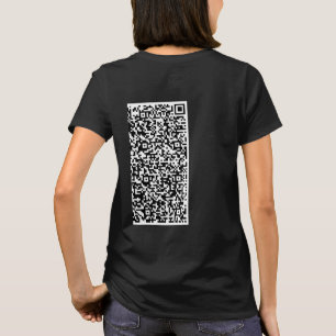 Camiseta Información de exploración de código QR Personaliz
