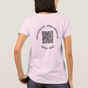 Camiseta Información de exploración de código QR y regalo d