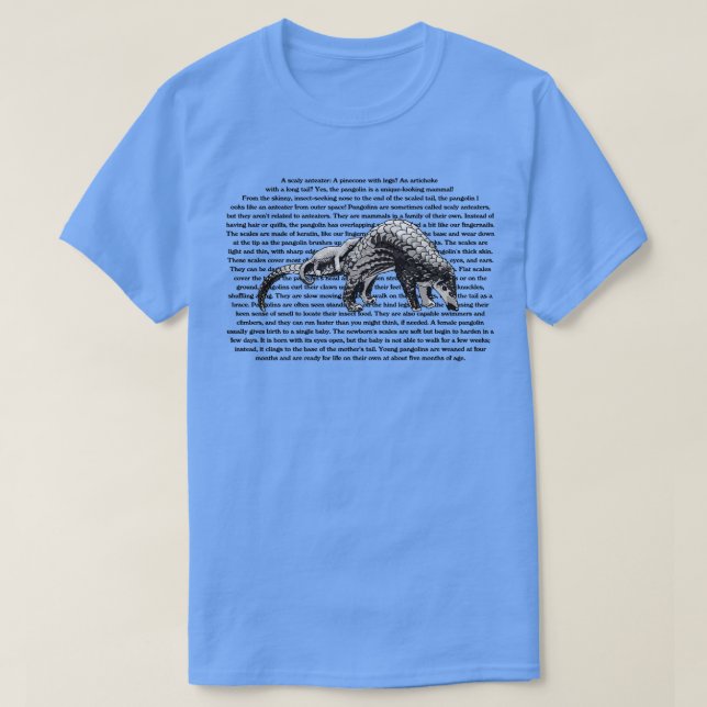 Camiseta Información de Pangolin (Diseño del anverso)